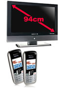 37 Zoll LCD-Fernseher + 2 Nokia 2610