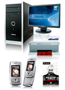 PC + TFT-Monitor + 2 Samsung SGH-C260