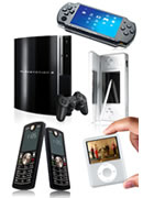 Nintendo DS Lite + Sony PS3 + iPod + 2 Motorola F3