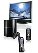 32 Zoll LCD-Fernseher + Sony PS3 + 2 Motofone F3
