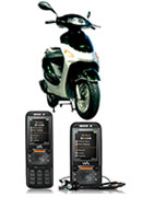 2 Sony Ericsson W850i + 50 ccm Motorroller